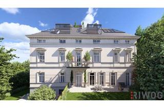 Wohnung kaufen in Vinzenz-Heß-Gasse, 1130 Wien, RESIDIEREN WIE IM SCHLOSS | 5 Zimmer Stilaltbauwohnung mit ca. 4,30m Raumhöhe | ca. 11m² Balkon geplant & Parkplatz | sanierungsbedürftig