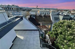 Penthouse kaufen in Spengergasse, 1050 Wien, NEUER PREIS! Ein geniales Penthouse mit 175 m² Wohnfläche und 72 m² Dachterrasse on TOP + privater Liftfahrt!
