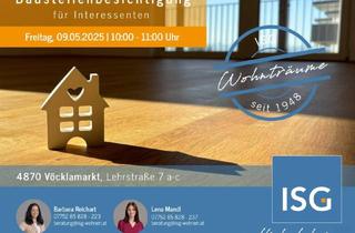 Wohnung mieten in Lehrstraße 7a, 4870 Vöcklamarkt, Miete mit Kaufoption - NEUBAU, Top 13, Erstbezug: 3-Zimmer Wohnung mit Tiefgaragenstellplatz