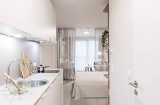 Wohnung mieten in Favoritenstraße 91, 1100 Wien, AKTION: -20% für die ersten 3 Monate I Pauschalmiete I JONN-Y möbliertes Apartment mit Balkon, inkl. Gym, Sauna, Dachterrasse, Community Area, Internet etc.! 7 Min. zum Stephansplatz!