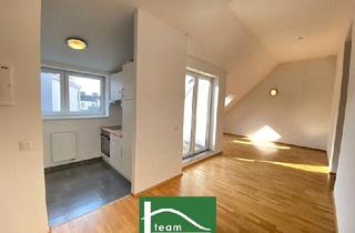 Wohnung kaufen in Arthaberplatz, 1100 Wien, Moderne Dachgeschosswohnung mit großer Terrasse nahe Arthaberplatz in ruhiger Seitengasse! Hohe Decken und Traumbad mit Fenster. - WOHNTRAUM