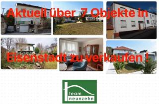 Haus kaufen in 7000 Eisenstadt, AKTUELL über 7 Objekte in Eisenstadt zwischen € 250T - € 800T. Wir verkaufen auch Ihre Immobilie zum besten Preis, in kurzer Zeit. - WOHNTRAUM