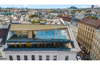 Wohnung kaufen in Margaretenstraße, 1050 Wien, Welch grandioser Panoramablick! Großzügige drei Zimmer, mit 2 kompakten Terrassen und bester Lage!