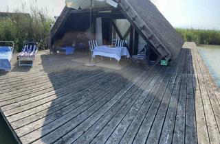Haus kaufen in 7071 Rust, FÜR "GERN-WEITBLICKER" FAST WIE AM MEER - RUHE, ENTSPANNUNG UND FREIHEIT - HÜTTE IM SEE MIT BOOTSGARAGE