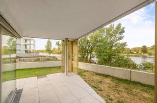 Wohnung kaufen in Donau, 1190 Wien, 1. Reihe am Wasser! Gartenoase 131m2 Garten inkl. Wellness - 365 Tage Urlaub
