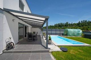 Doppelhaushälfte kaufen in 4522 Sierning, 176 m² WOHN-NUTZFLÄCHE –MODERNES WOHNEN – SOFORT VERFÜGBAR! Modernes Wohnen über drei Etagen mit traumhaftem Garten und Pool in sonniger Siedlungslage