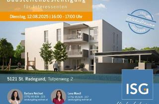 Wohnung mieten in Tulpenweg, 5121 Sankt Radegund, Neubau Mietkauf! 2-Zimmer mit Eigengarten, Carport, Top 3