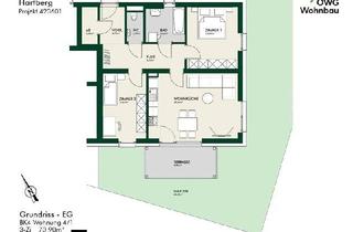 Wohnung mieten in Josef-Lind-Straße 28/1, 8230 Hartberg, PROVISIONSFREI - ERSTBEZUG - Wunderschöne Gartenwohnung in ruhiger Lage - geförderte Miete - 3 Zimmer