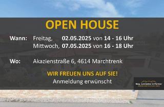 Haus kaufen in 4614 Marchtrenk, OPEN HOUSE! Exklusiver Bungalow im Toskana Stil mit Terrasse, Traumgarten und Doppelgarage in Marchtrenk