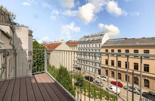 Wohnung kaufen in Arnsteingasse, 1150 Wien, Nähe Mariahilfer Straße - DG Wohnung mit Balkon inklusive Küchenzeile - befristet vermietet - ohne direktem vis-a-vis und traumhaftem Parkblick