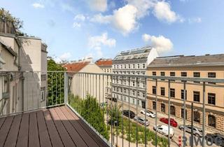 Wohnung kaufen in Arnsteingasse, 1150 Wien, Nähe Mariahilfer Straße - DG Wohnung mit Balkon inklusive Küchenzeile - befristet vermietet - ohne direktem vis-a-vis und traumhaftem Parkblick
