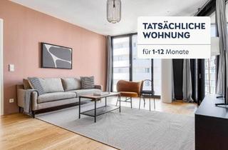 Wohnung mieten in Canettistraße, 1100 Wien, Traumblick über Wien, BelMain Tower mit Gym, Wellness & Lounge, 3 Zimmer + Balkon, 14. Stock, U-Bahn(VIE211)