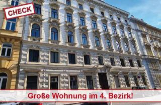 Wohnung mieten in 1040 Wien, Große Wohnung im gepflegten Altbau nähe Hauptbahnhof!