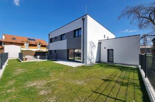 Haus kaufen in 2322 Zwölfaxing, BEEINDRUCKENDE 2,75m RAUMHÖHE! KAMIN-KLIMA-BESCHATTUNG. 152m² Wfl. 5 ZIMMER. ZIEGEL. PROVISIONSFREI.