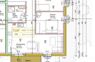 Wohnung mieten in 2424 Zurndorf, 3 Zimmer mit Balkon, Blick ins Grüne & auf die Flußlandschaft! Wo? In Zurndorf, Nähe Neusiedl & Bratislava