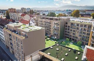 Wohnung kaufen in Rankengasse 16 / 501/501, 8020 Graz, "Am Puls der Zeit" - Neubauprojekt Rankengarten! 3-Zimmer-Wohnung mit Balkon und Dachterrasse!