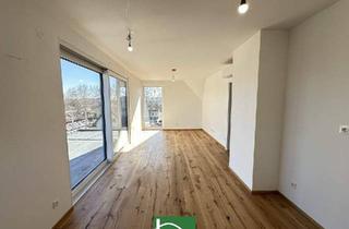 Wohnung kaufen in Aspernstraße, 1220 Wien, Gotthelf Living - Klimatisierte Erstbezugs-Dachgeschosswohnung nahe U2 Aspernstraße mit großer Terrasse und Schrankraum - PROVISIONSFREI! Lift bis in die Wohnung! - JETZT ZUSCHLAGEN