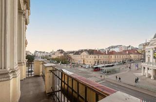 Gewerbeimmobilie kaufen in 1010 Wien, BÜRO IN ELEGANTEM HAUS / Blick auf Volkstheater und MQ / Sanierungsbedürftig
