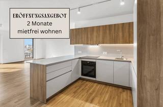 Wohnung mieten in Dresdnerstraße 90, 1200 Wien, ERÖFFNUNGSANGEBOT: 2 Monate mietfrei wohnen - 4-Zimmer Wohnung (unmöbliert) mit Zugang zu Fitness, Co-Working, Dachterrasse, Kinoraum