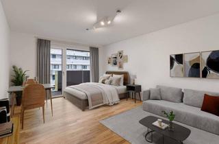 Wohnung mieten in Dresdnerstraße 90, 1200 Wien, Studio Large (möbliert) mit Zugang zu erstklassigen Gemeinschaftsflächen: Fitness, Co-Working, Dachterrasse, Yoga, Private Dining & Kinoraum