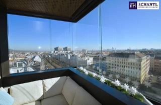 Wohnung kaufen in Veronikagasse, 1170 Wien, Sky High Living: 2-Zimmer Wohnung mit ganzjährig nutzbarer Loggia und atemberaubendem Wien-Panorama im 9. Stock! High-End Ausstattung!