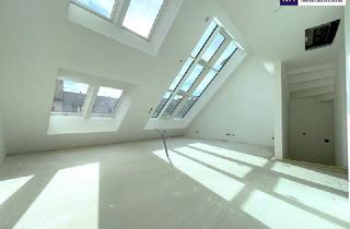 Wohnung kaufen in Hermanngasse, 1070 Wien, Wohntraum im Dach I perfekt aufgeteilte 3-4 Zimmer I atemberaubendes Wohnzimmer mit Glas-Himmel revitalisierter Stilaltbau I urbane Lage mit bester Infrastruktur!