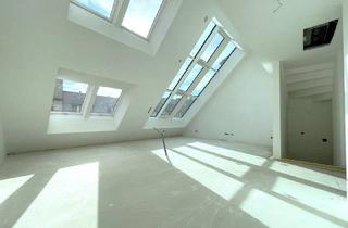 Wohnung kaufen in Hermanngasse, 1070 Wien, Wohntraum im Dach I perfekt aufgeteilte 3-4 Zimmer I atemberaubendes Wohnzimmer mit Glas-Himmel revitalisierter Stilaltbau I urbane Lage mit bester Infrastruktur!