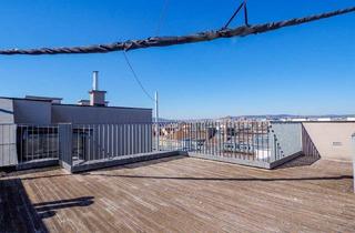 Wohnung mieten in Ramperstorffergasse, 1050 Wien, Urbaner Wohntraum mit Weitblick – Stilvolle 3-Zimmer-DG-Wohnung mit großer Dachterrasse