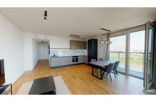 Wohnung mieten in Wehlistraße, 1020 Wien, orea | Marina Tower · Stilvoll möblierte 3-Zimmer-Wohnung mit Weitblick und Loggia