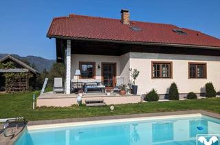 Haus kaufen in 9100 Völkermarkt, Am Stadtrand von Völkermarkt! Exklusives Zweifamilienhaus mit Pool im Garten