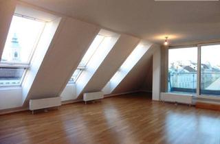 Wohnung mieten in Zieglergasse, 1070 Wien, Zieglergasse: Top-moderne DG-Wohnung mit westseitiger Terrasse - Eine Ebene!!