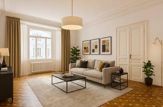 Wohnung mieten in Biberstraße, 1010 Wien, Erstbezug nach Sanierung - Stilaltbauwohnung mit kleinem Balkon
