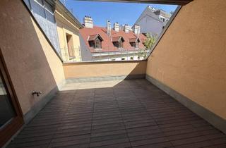 Wohnung mieten in Wiedner Hauptstraße, 1040 Wien, Unbefristete 3-Zimmer-DG-Wohnung mit ca. 12 m² Freifläche - OHNE AUFZUG - OHNE KÜCHE - zu mieten in 1040 Wien