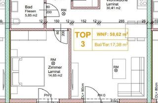 Wohnung mieten in Deutsch-Jahrndorferstraße, 2424 Zurndorf, NEUBAU ERSTBEZUG 58m² Wohnfläche, 2 Zimmer mit Garten in Zurndorf Nähe Neusiedl & Bratislava & Nickelsdorf