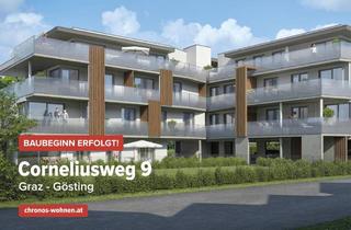 Wohnung kaufen in Corneliusweg, 8051 Graz, BAUBEGINN ERFOLGT! Neubauprojekt in Ruhelage in Gösting! Ca. 42m² 2-Zimmerwohnung mit Westbalkon!