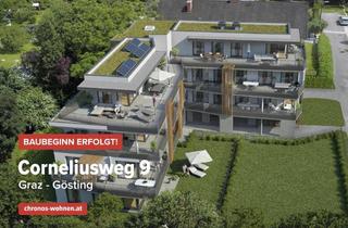 Wohnung kaufen in Corneliusweg, 8051 Graz, BAUBEGINN ERFOLGT! Neubauprojekt in Ruhelage in Gösting! Ca. 42m² 2-Zimmerwohnung mit Westbalkon!