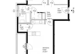 Wohnung mieten in Enkplatz, 1110 Wien, 3-Zimmer-Wohnung mit katzensicherem Balkon, zentral gesteuerter Fußbodenheizung & optionalen Tiefgaragenplätzen – ideal für Katzenliebhaber!