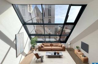 Maisonette kaufen in Lustkandlgasse, 1090 Wien, Spektakuläre Dachgeschoßmaisonette mit Terrassentraum und Blick auf die Canisiuskirche