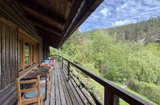 Einfamilienhaus kaufen in 3762 Ludweis, Einzigartige Grünruhelage an der Thaya! Reizendes Blockhaus mit Pferdestall