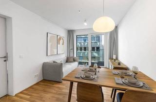 Wohnung mieten in Dresdnerstraße 90, 1200 Wien, Kurzzeitmiete: 2-Zimmer Wohnung Standard (möbliert) mit Zugang zu Fitness, Co-Working, Dachterrasse, Kinoraum