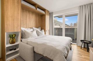 Wohnung mieten in Dresdnerstraße 90, 1200 Wien, Kurzzeitmiete: Studio Standard (möbliert) mit Zugang zu erstklassigen Gemeinschaftsflächen: Fitness, Co-Working, Dachterrasse, Yoga, Private Dining & Kinoraum
