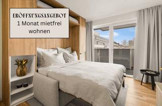 Wohnung mieten in Dresdnerstraße 90, 1200 Wien, ERÖFFNUNGSANGEBOT: 1 Monat mietfrei - Kurzzeitmiete: Studio Standard (möbliert) mit Zugang zu Fitness, Co-Working, Dachterrasse, Kinoraum