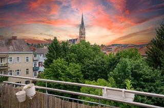 Wohnung kaufen in Technikerstraße, 8010 Graz, Luftig, elegant, außergewöhnlich: Dachgeschoß-Idylle (klimatisiert) mit Terrasse & herausragendem Ausblick auf die Herz-Jesu-Kirche in Bestlage nahe TU Graz