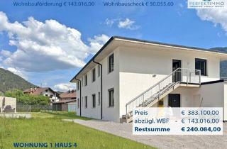 Wohnung kaufen in 6465 Nassereith, Sofort bezugsfertig: Wohnbaugeförderte, fantastische Gartenwohnung im Neubau