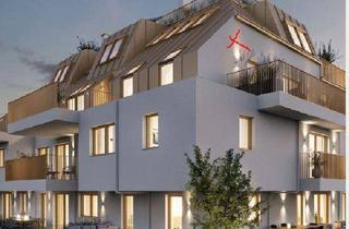 Wohnung mieten in Am Freihof, 1220 Wien, Erstbezug, helle 3-Zimmer-Wohnung im 1. Dachgeschoss mit großem Balkon 5 Gehminuten zur Haltestelle Kagraner Platz U1
