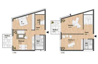 Maisonette mieten in Reininghausstraße 10, 8020 Graz, Moderne 4-Zimmer Maisonette mit zwei Balkonen