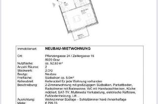 Wohnung mieten in Pflanzengasse 24, 8020 Graz, 2 Zimmer Neubauwohnung im Bezirk Lend