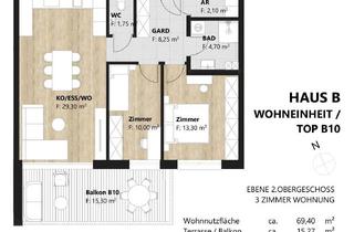 Wohnung kaufen in 6401 Inzing, DAS DREIKANT "Haus B" Top 10 neu