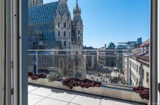 Penthouse mieten in Stephansdom, 1010 Wien, Einzigartiger Blick zum Stephansdom! Großzügige 3-Zimmer Terrassen-Penthousewohnung