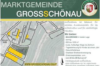 Grundstück zu kaufen in Sonnenplatz, 3922 Großschönau, Baugründe am Sonnenplatz